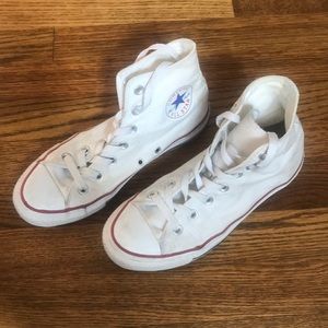 White High Top Converse Sneakers